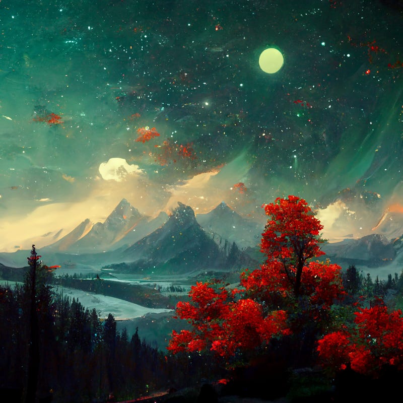 AI Reimagines 10 Famous Landscape Paintings