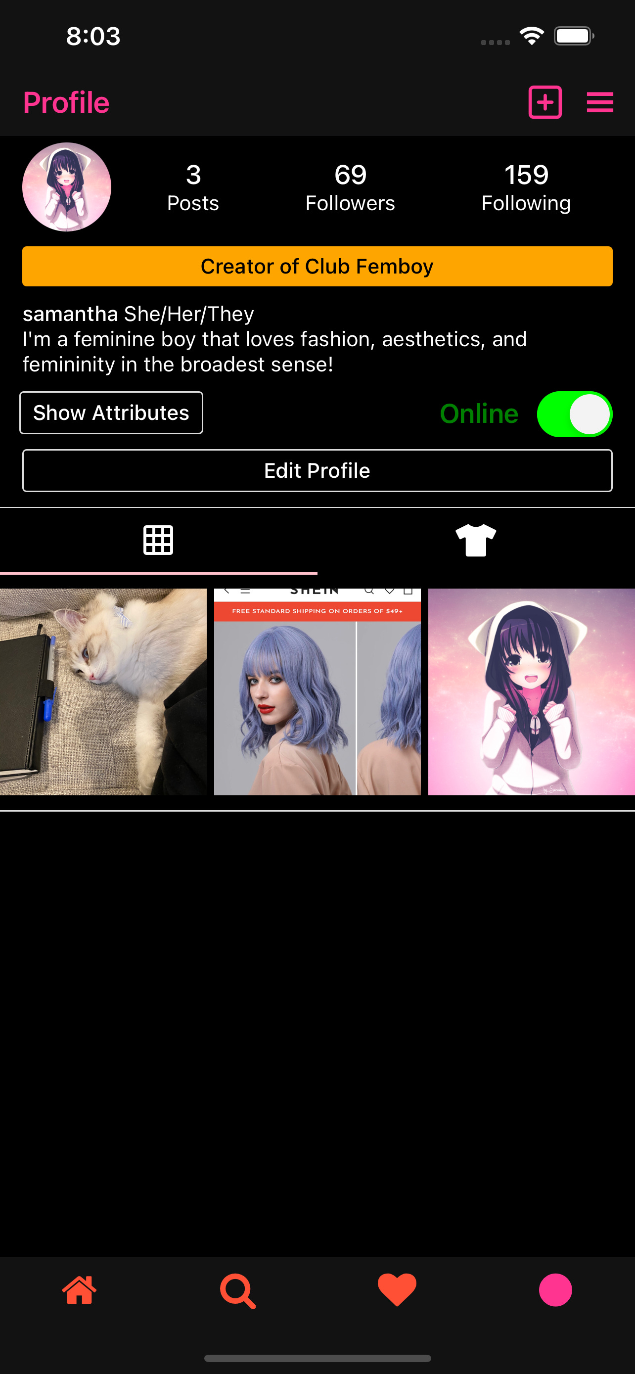 Personalize your Club Femboy App - by Samantha - ClubFemboy