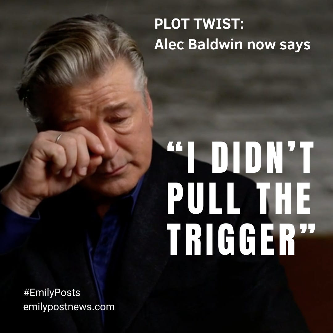 Top 10 Alec Baldwin Excuses for Shooting by Emily Miller