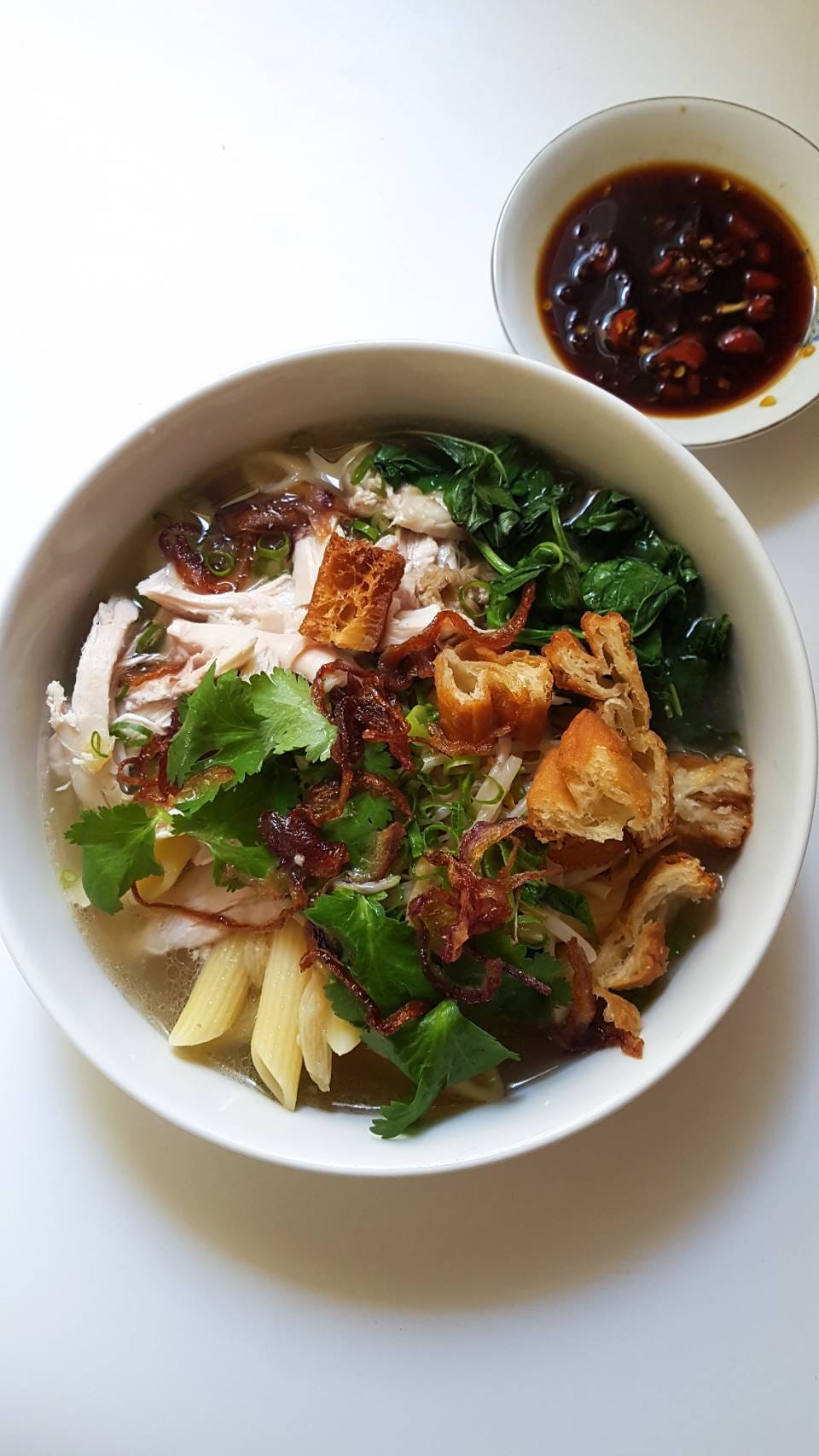 Chicken macaroni soup by Pamelia Chia Singapore Noodles