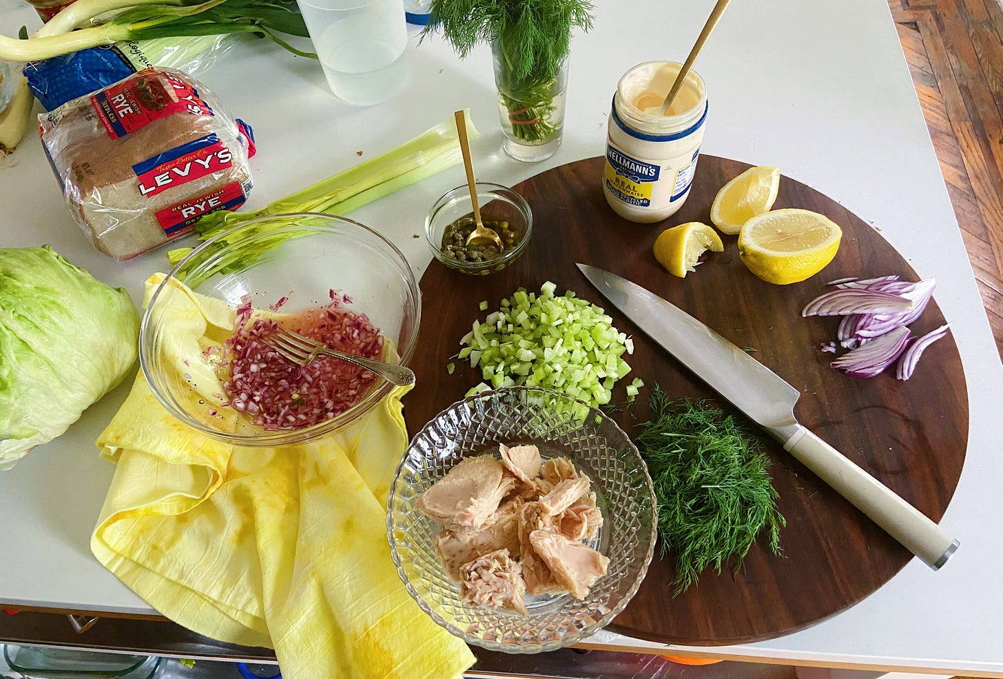 tuna salad salad by Alison Roman a newsletter