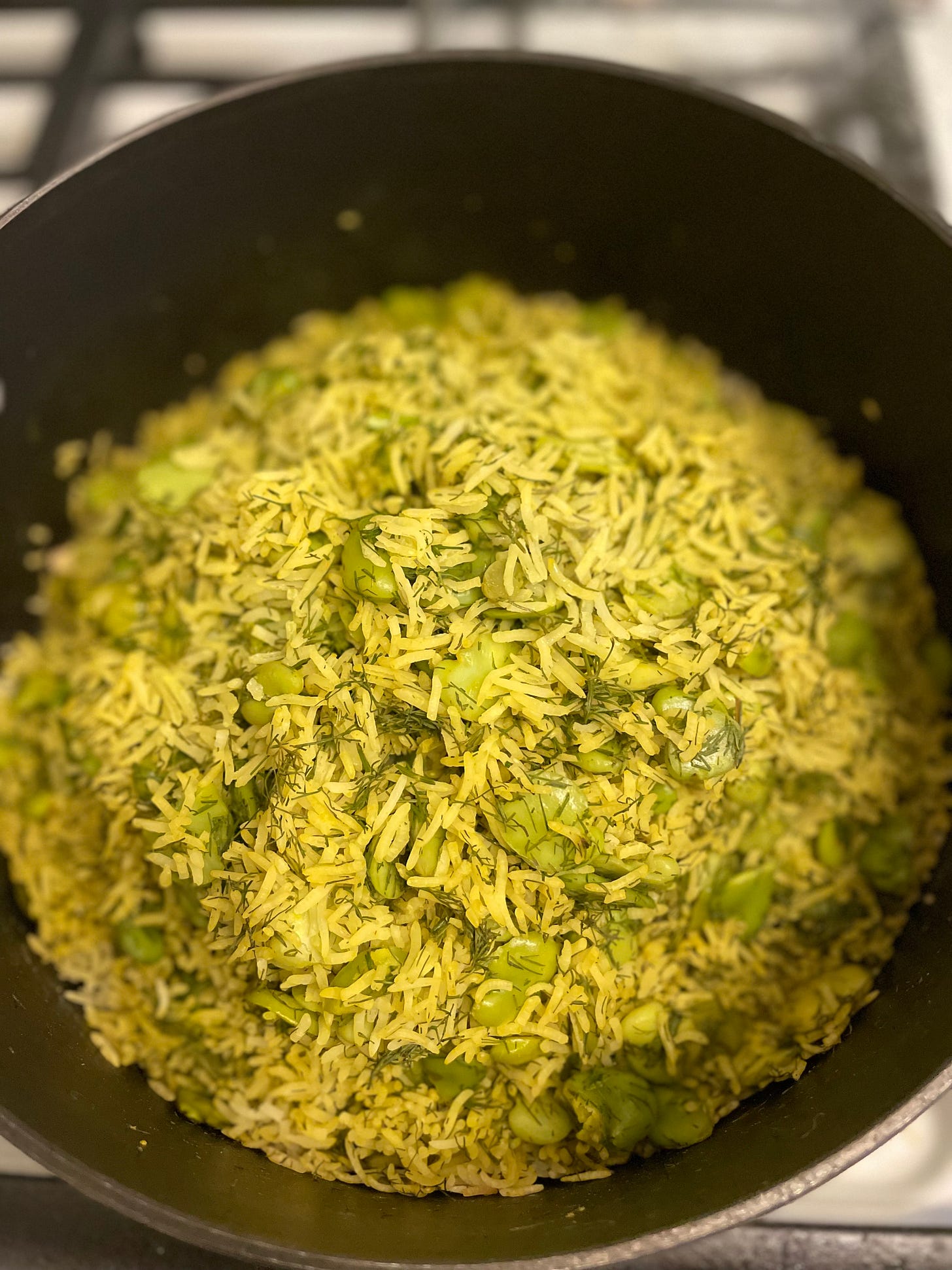 Baghali Polo Persian Dill and Fava Bean Rice