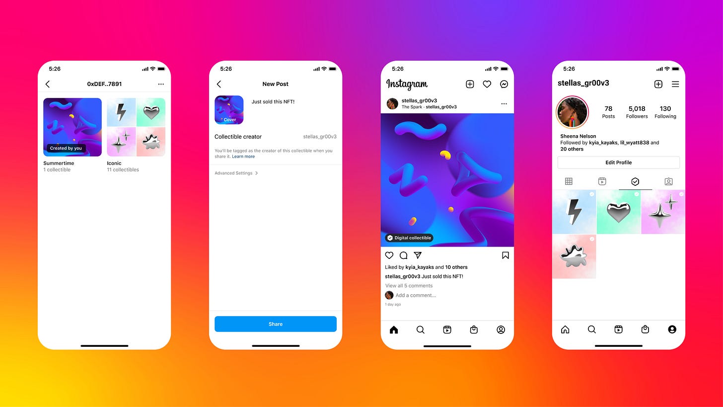 Instagram adds NFTs – by Casey Newton Instagram adds NFTs – by Casey Newton