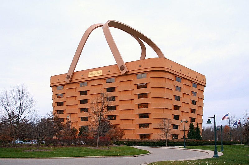 A Giant Picnic Basket Building in Ohio by Very Famous