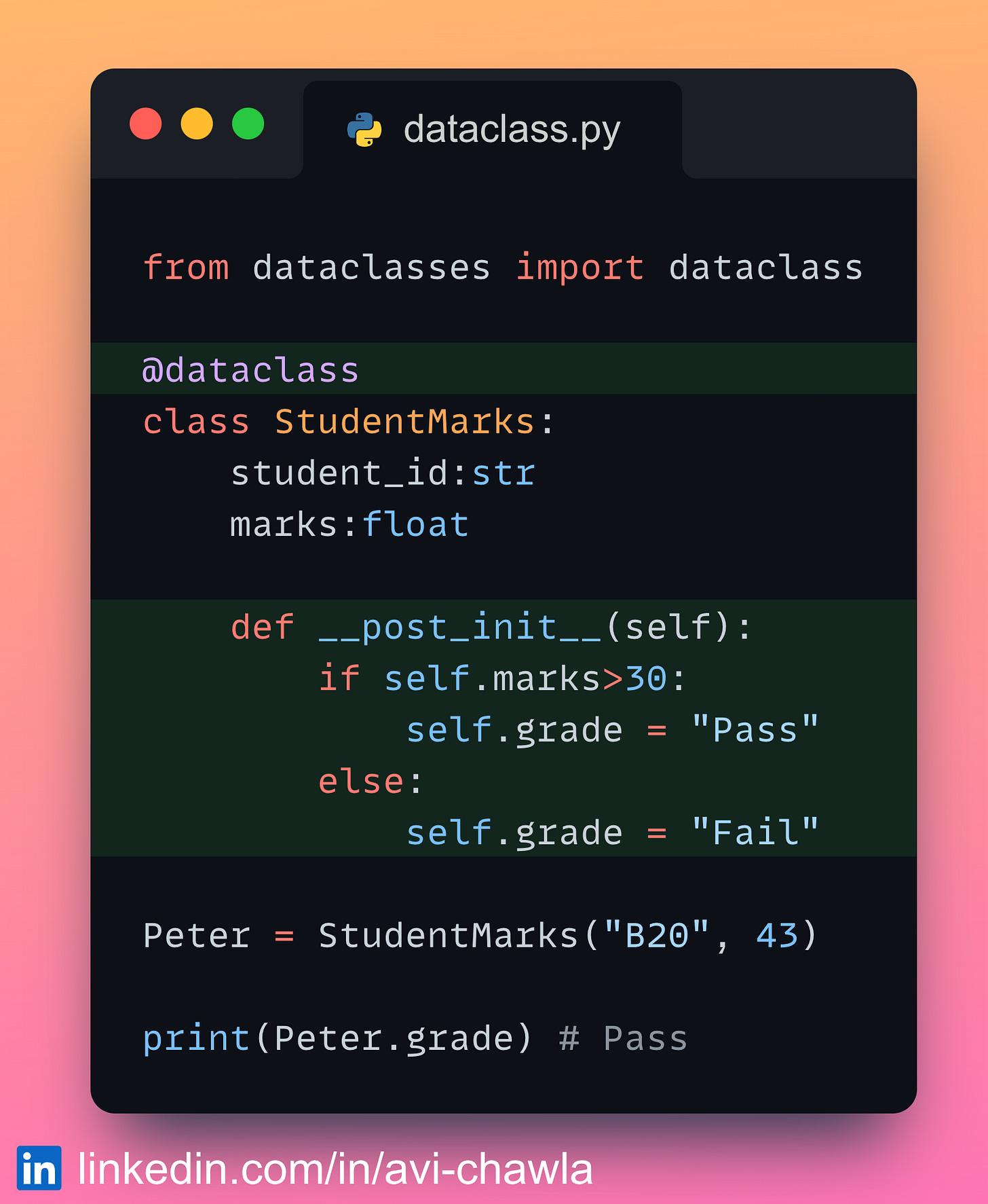 __Post_init__: Add Attributes To A Dataclass Object Post Initialization
