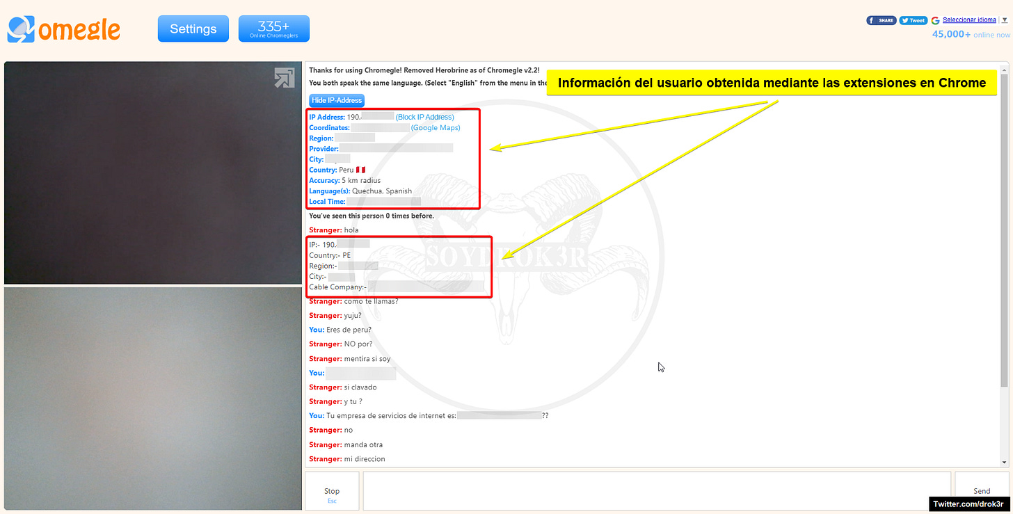 OMEGLE y los datos de ubicación SoyDrok3r’s Newsletter