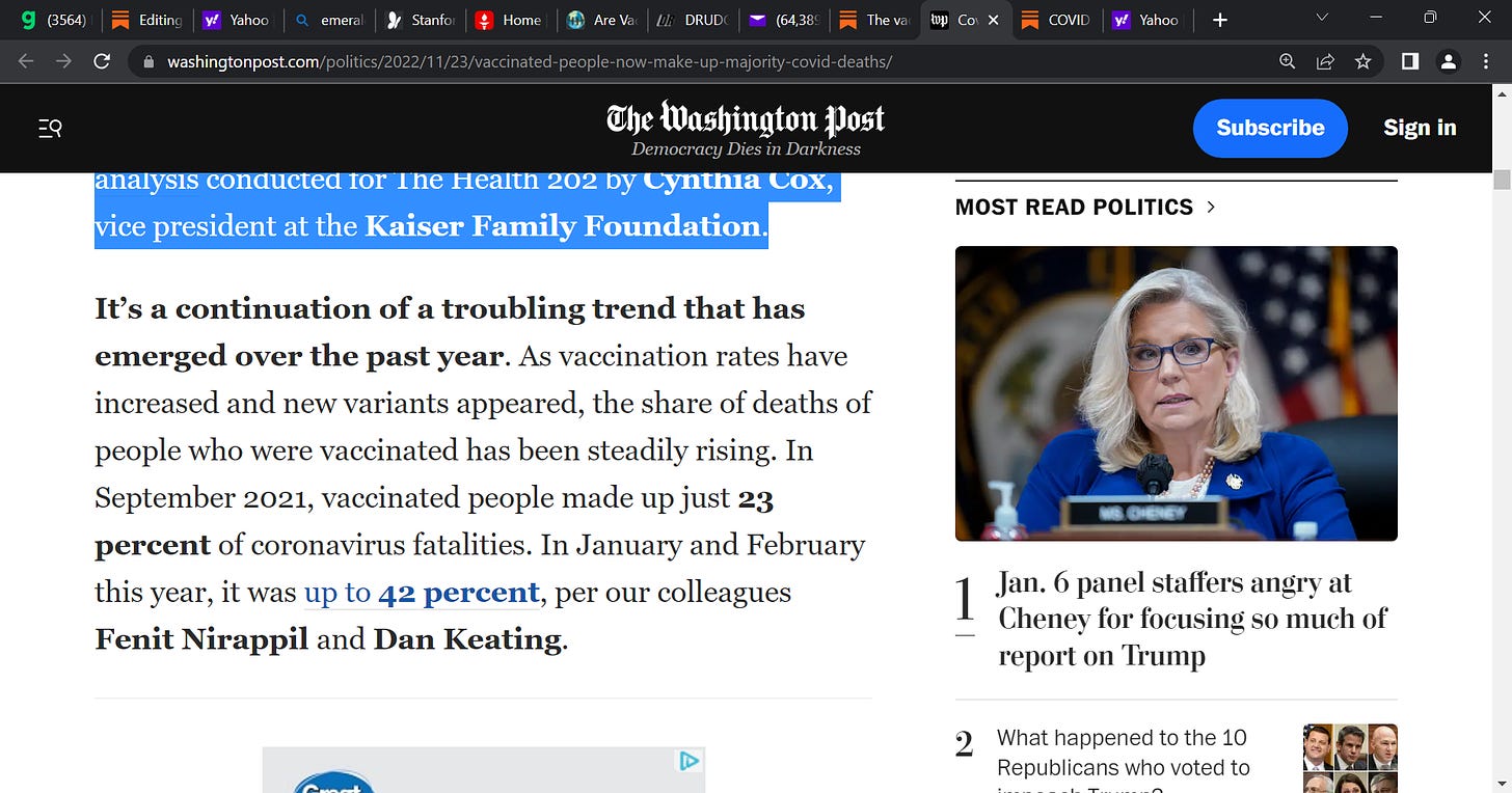 What the washington post et tu now admitting what we told you idiots for 1 5 years now that it is a pandemic of the vaccinated quot for the first time a majority of americans dying from the | news