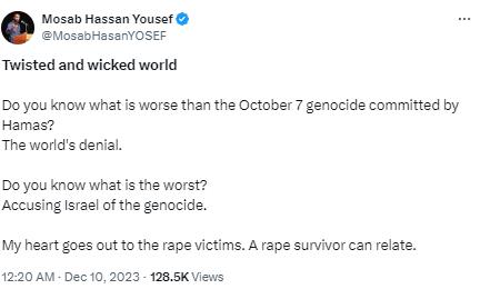 Up Close and Personal with the Green Prince, Mosab Hassan Yousef