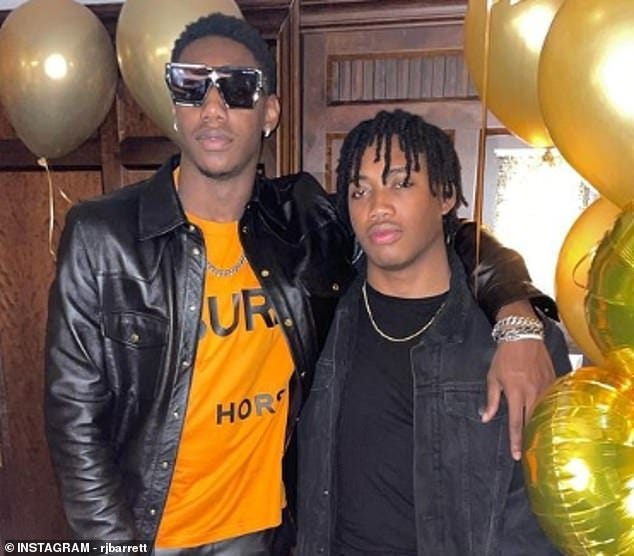 RJ Barrett will miss the Raptors' game against Orlando after the death of his brother Nathan (R)