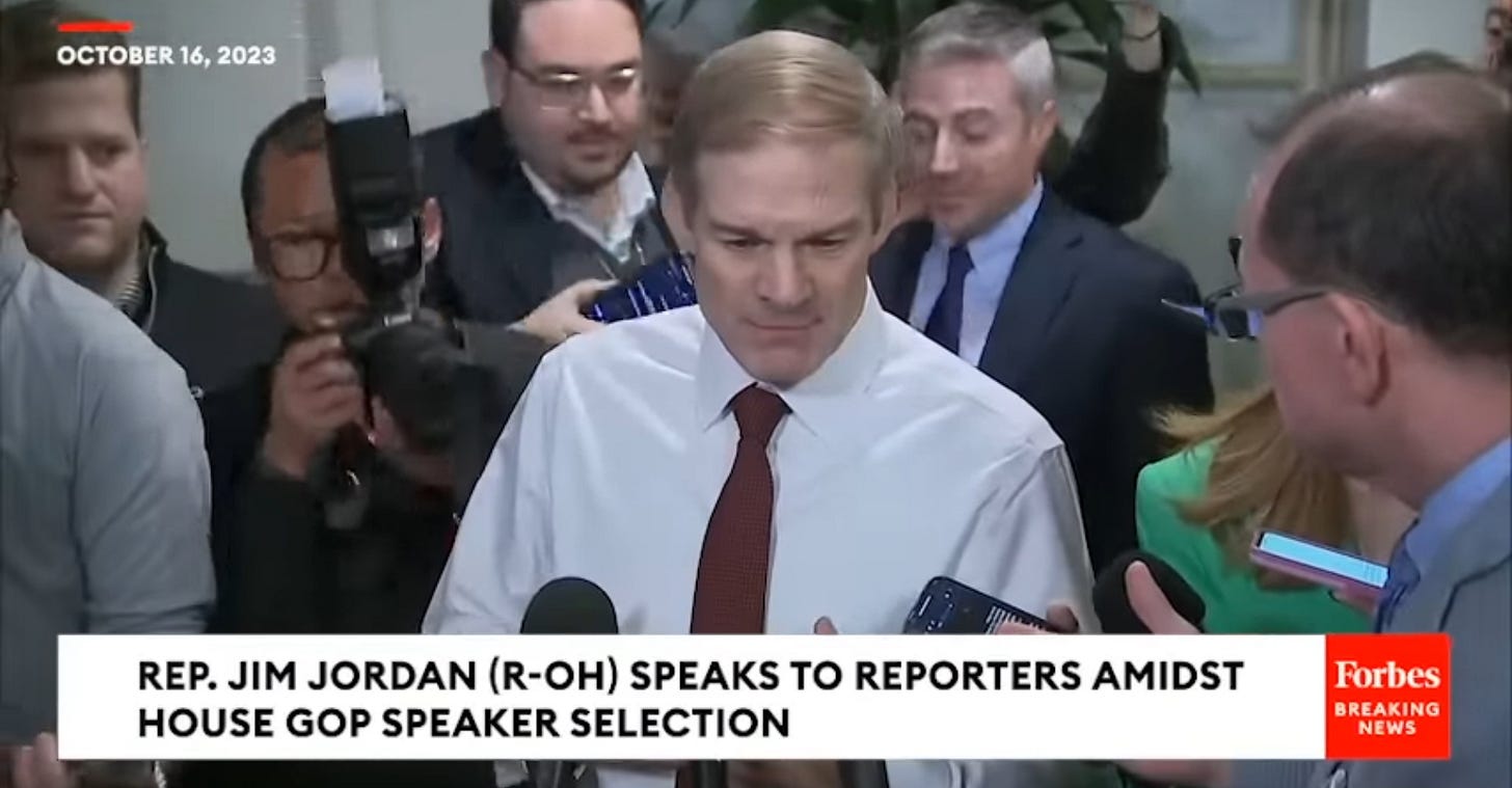 Will Cowardly Republicans Make Coup Plotter Jim Jordan Speaker?