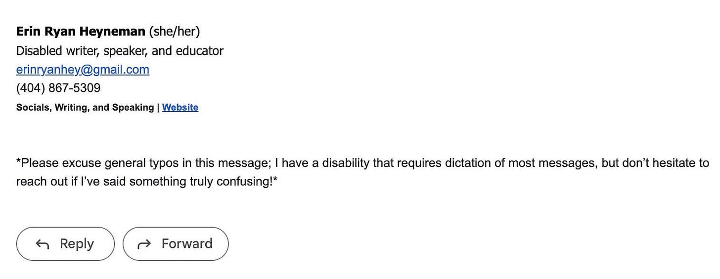 How my email signature helped me claim my disabled identity