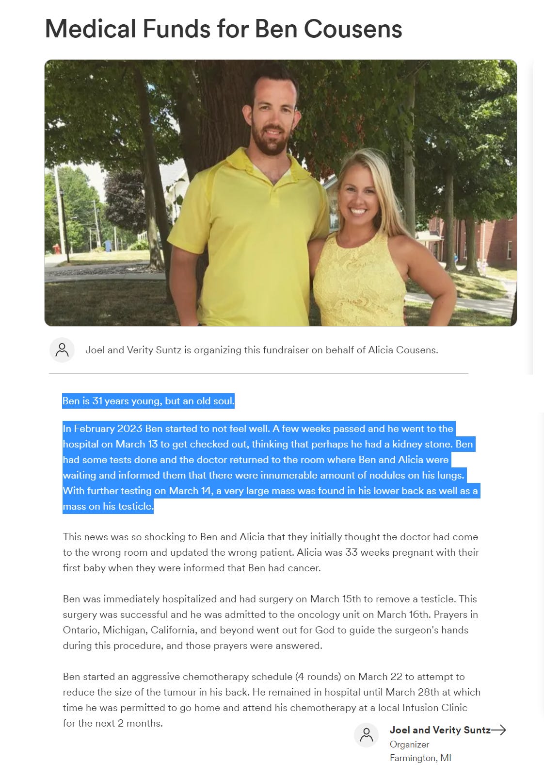 Testicular Cancer Young Age, Chemo Failure, Spreads PostTesticular