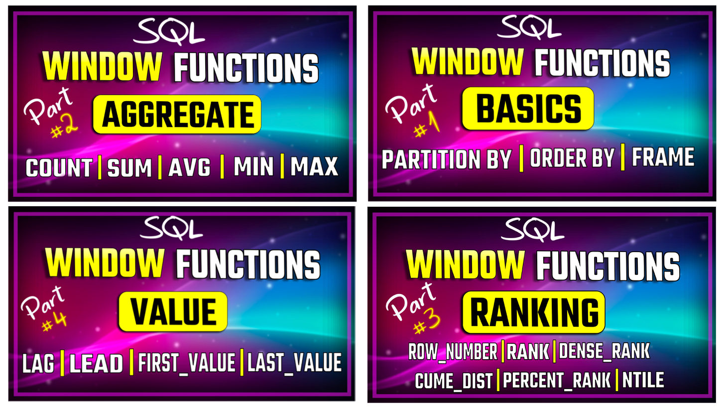 📚 Your Guide to SQL Window Functions is Here!