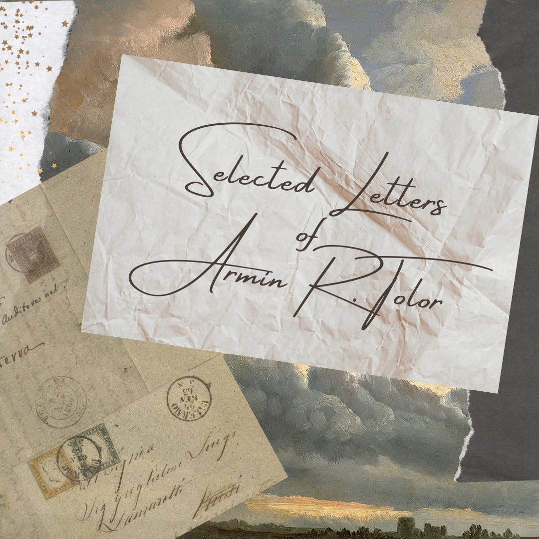Selected Letters of Armin Tolor Index - by Scoot