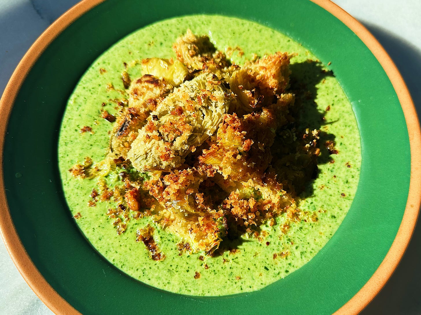 Spinach Artichoke Soup - by Carolina Gelen - SCRAPS