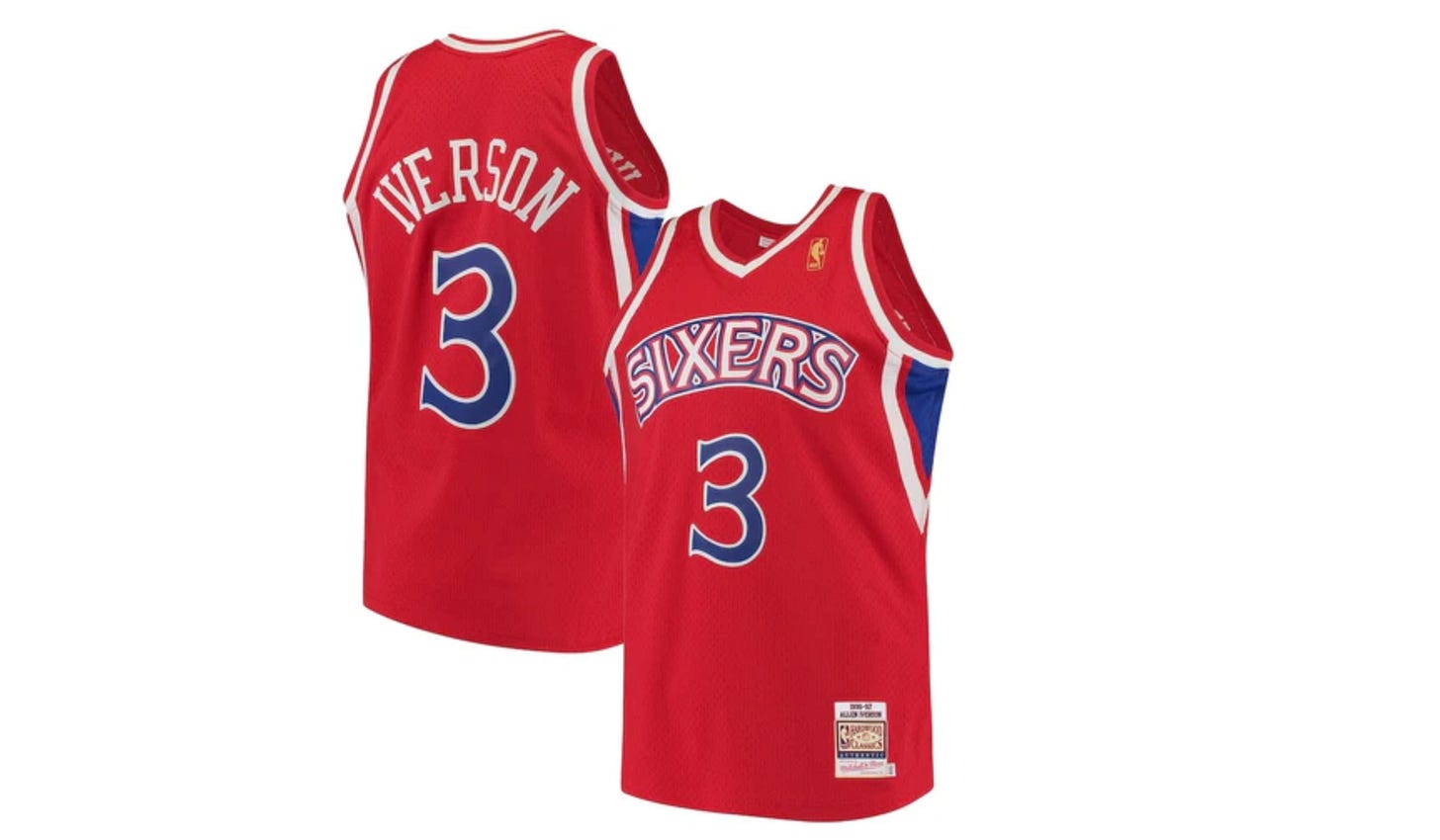 Allen iverson discount jersey amazon