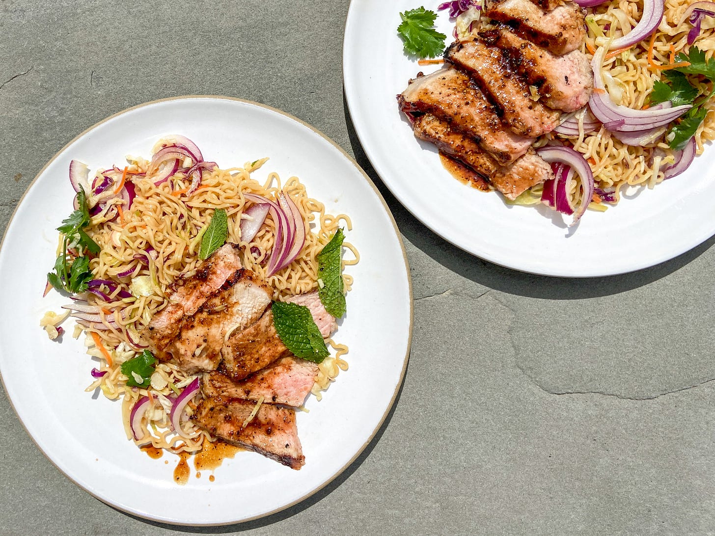 black pepper pork chops - by Caroline Chambers