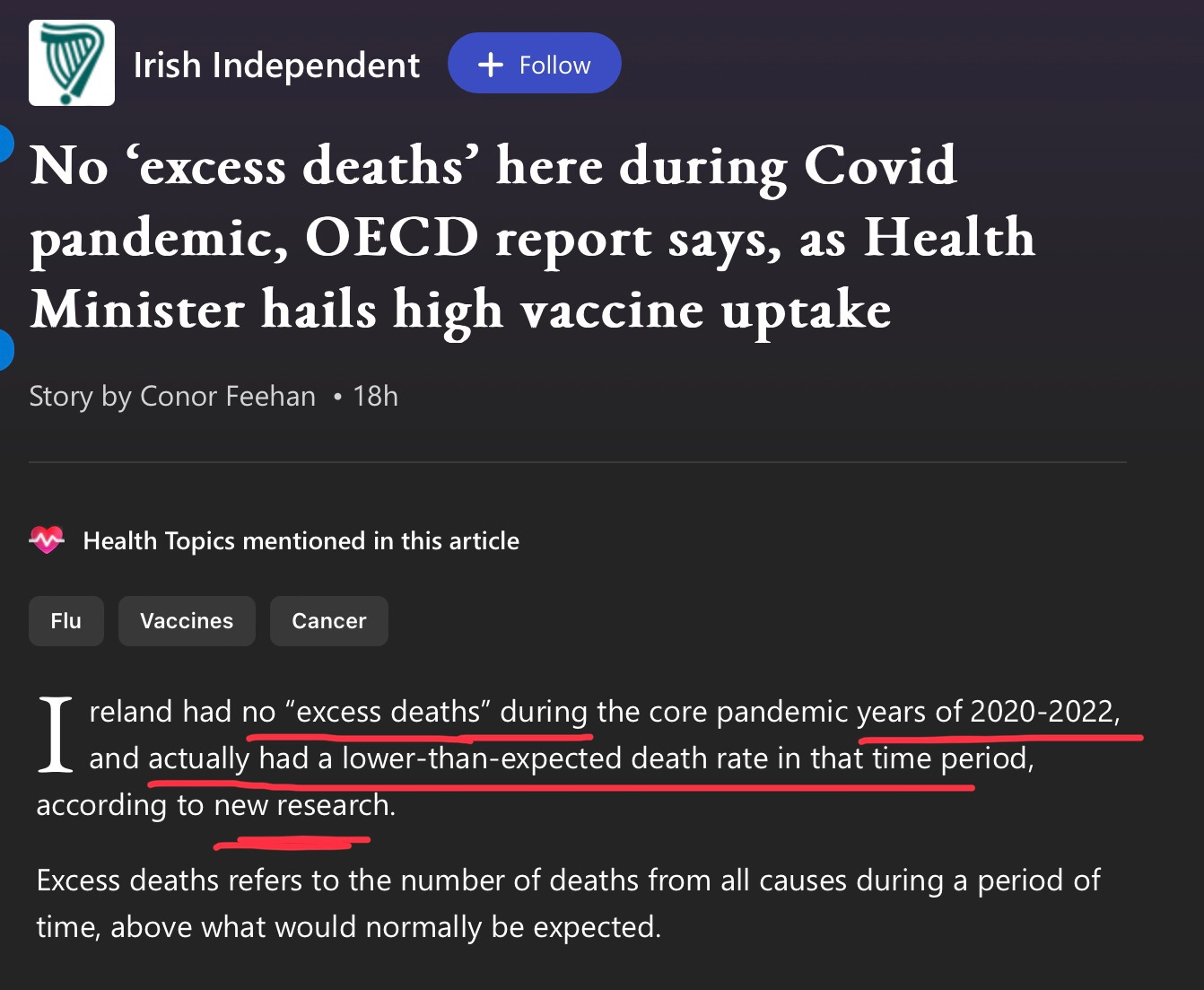 Irish Excess Deaths – OECD ‘Lies, Damned Lies and Statistics’ – The ...