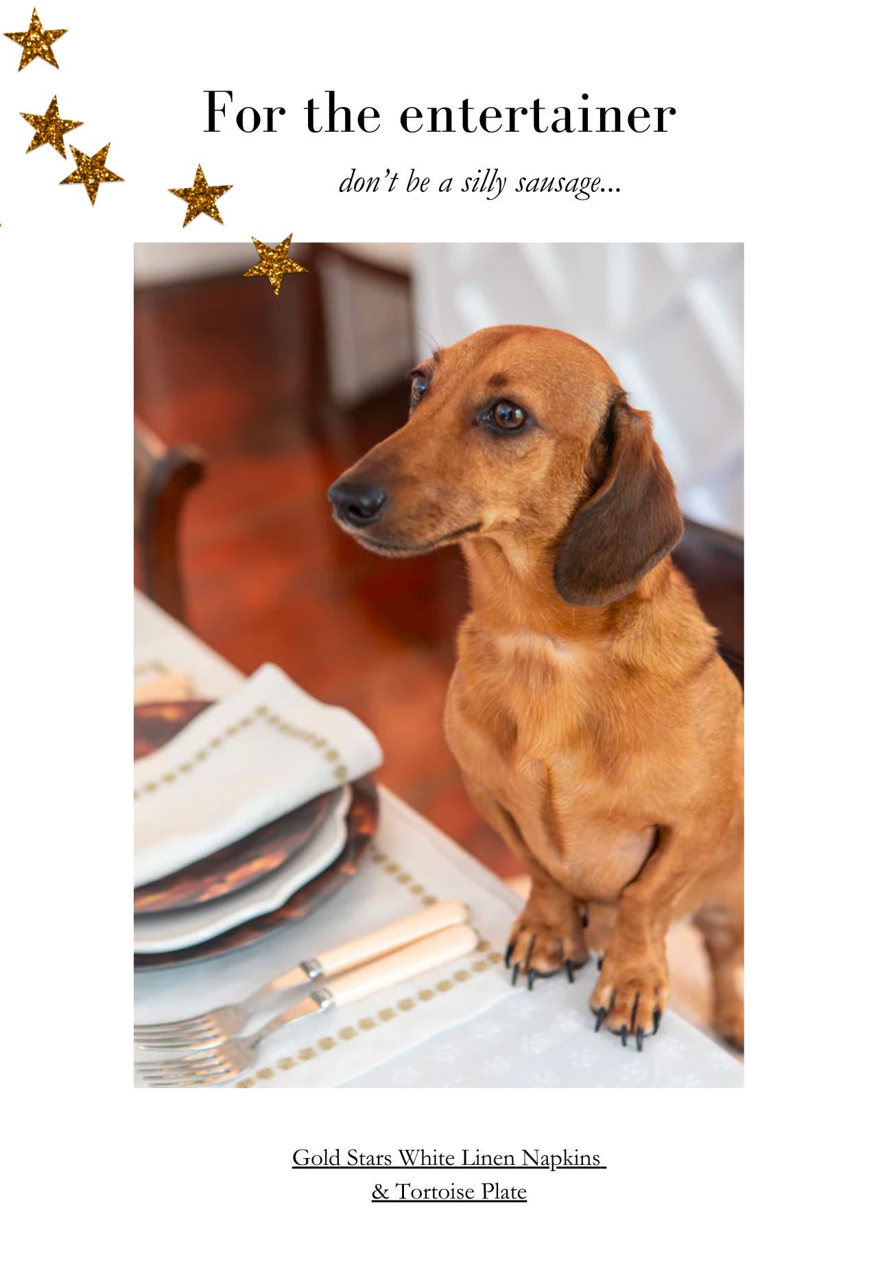 Amazon sausage dog advert discount