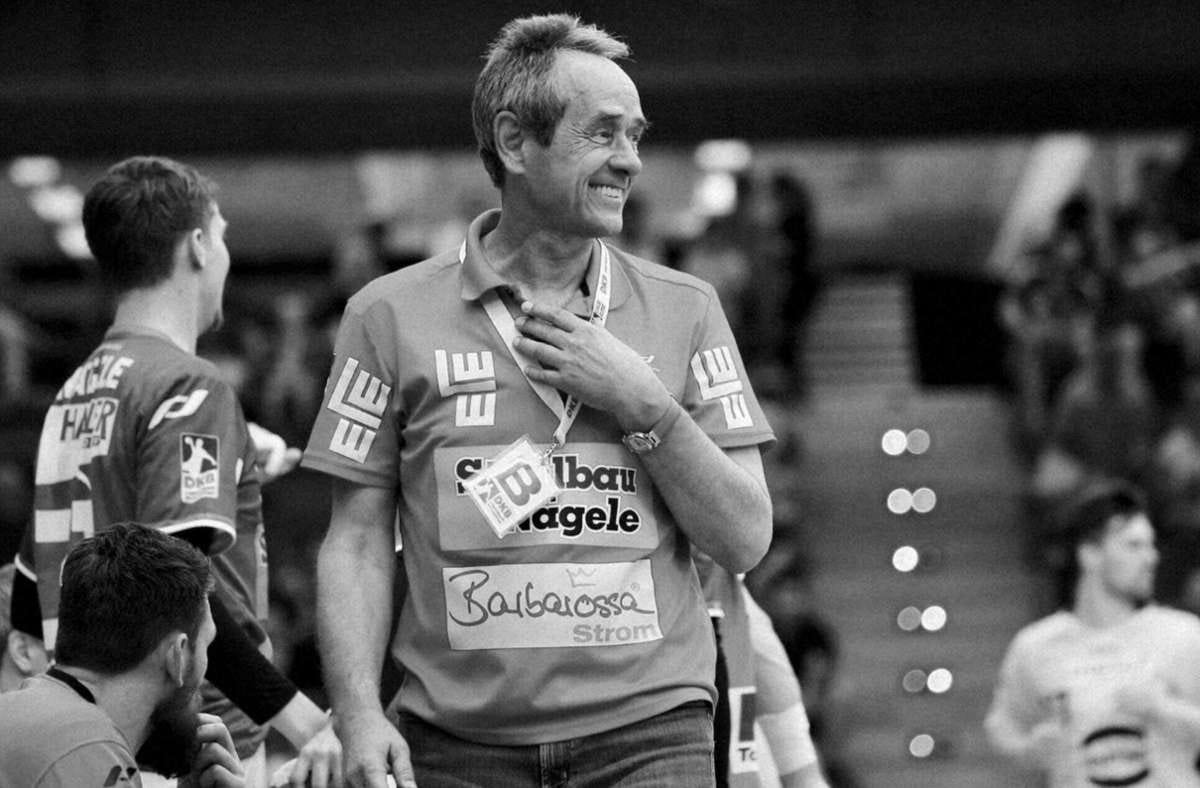 Rolf Brack als Trainer von Frisch Auf Göppingen im Mai 2018 Foto: Pressefoto Baumann/Julia Rahn