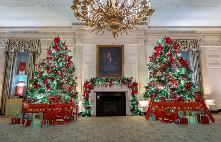 Jill Biden’s Christmas Display Doesn’t Even Have Skulls Or Pre-Recorded Screaming, Feliz Navifuckingwhatever