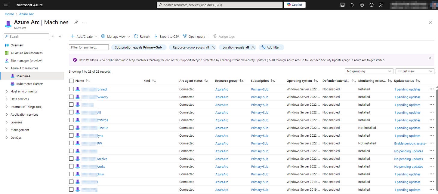 Enrolling On-Prem Servers in Azure Arc - by Andy Lombardo