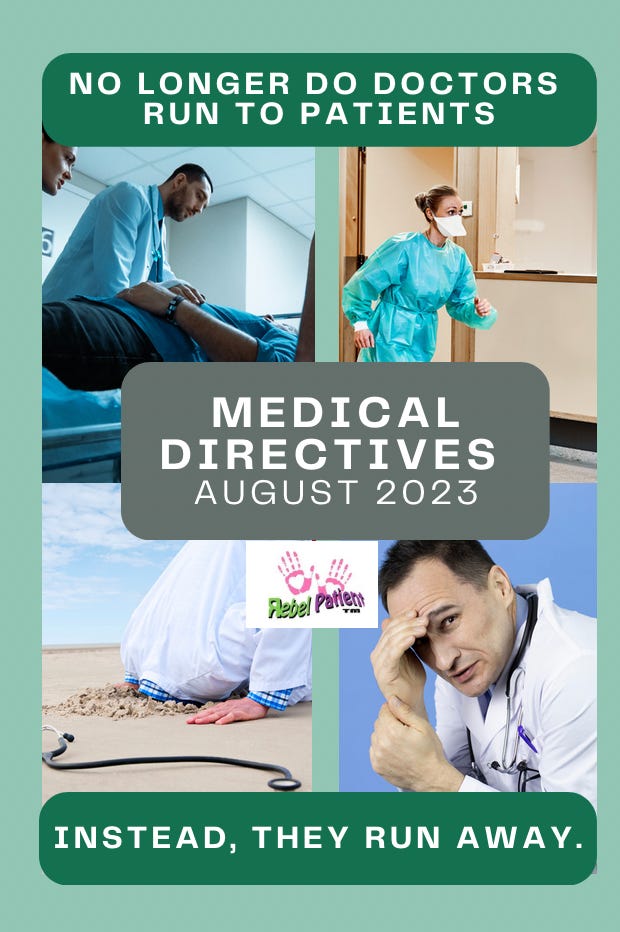 MEDICAL DIRECTIVES: Updated for August 2023