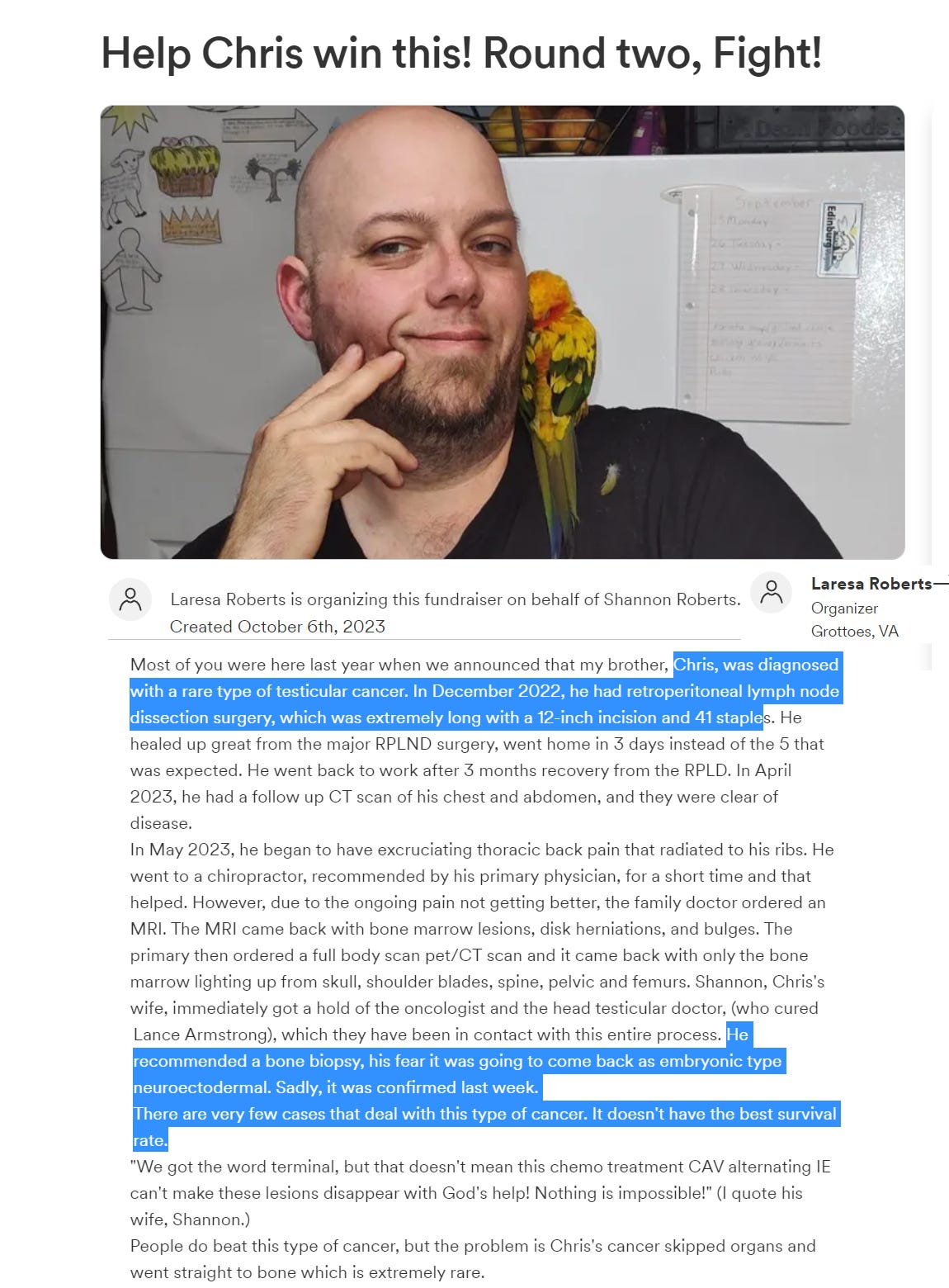 Testicular Cancer Young Age, Chemo Failure, Spreads PostTesticular