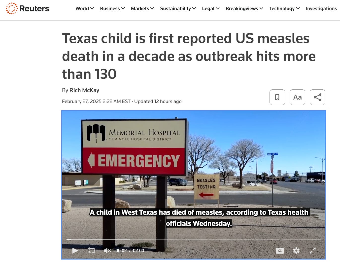 Distorted Act Pharma-Sponsored Media Launches Measles Fear Campaign Based on ...