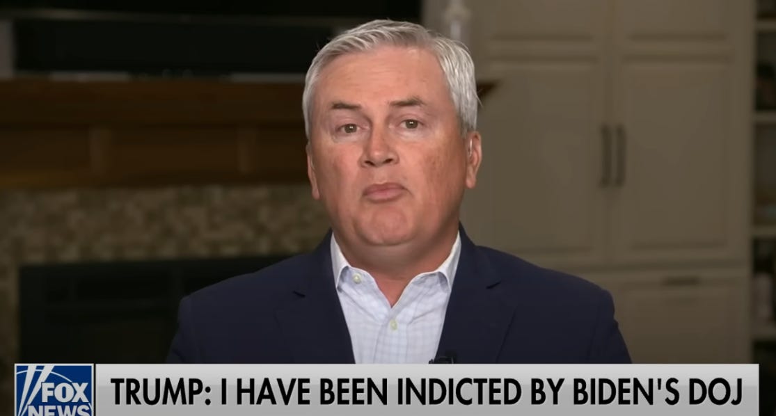 James Comer Drops BOMBSHELL, Says Devil Joe Biden Eats Dinner Sometimes, In Places, With People