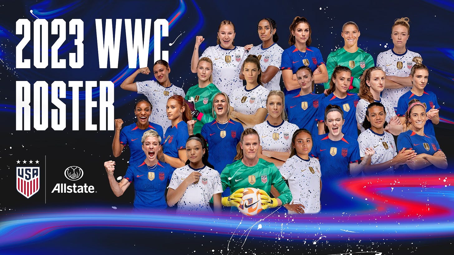 USWNT Announces 2023 World Cup Roster by Josh Nye