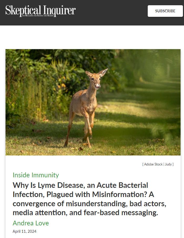 Chronic Lyme Disease fake diagnosis, but it's more complicated