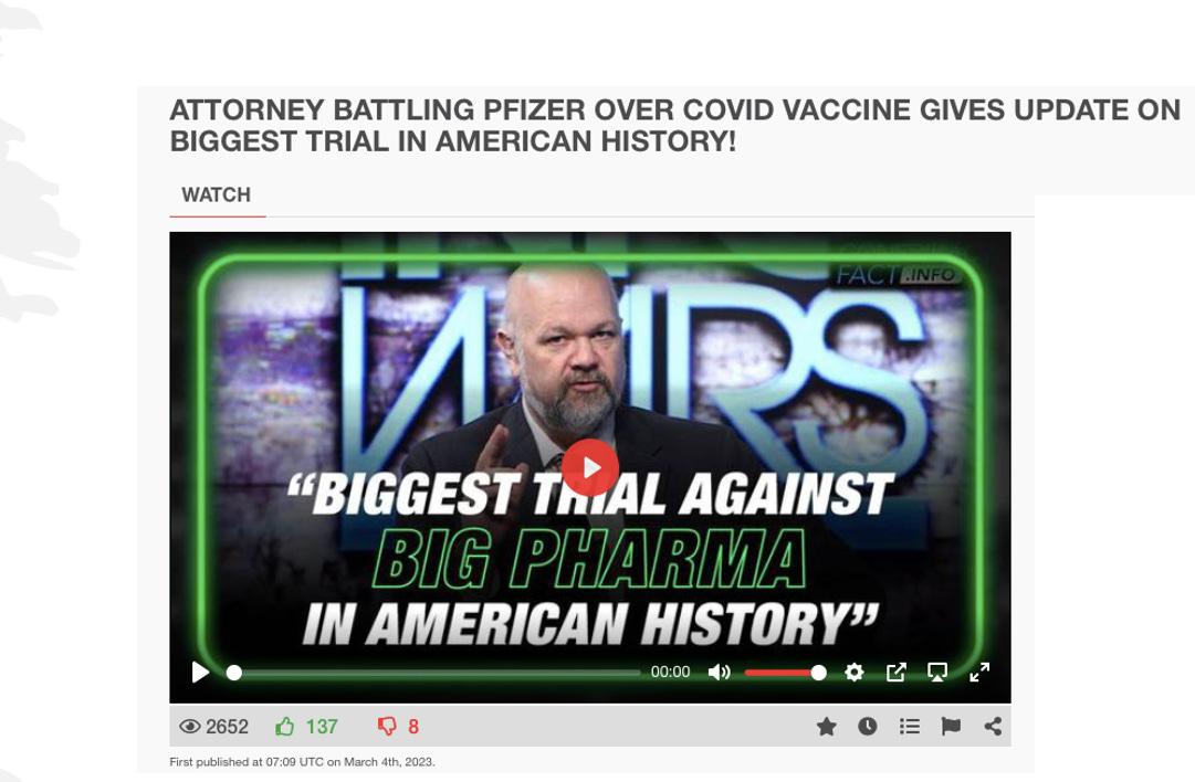 The $3 Trillion SubStack on How to Destroy Pfizer in Court mittval is