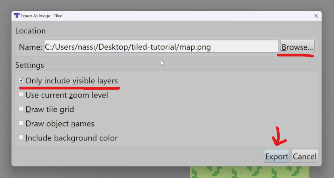 How to use Tiled with Kaplay/Kaboom.js