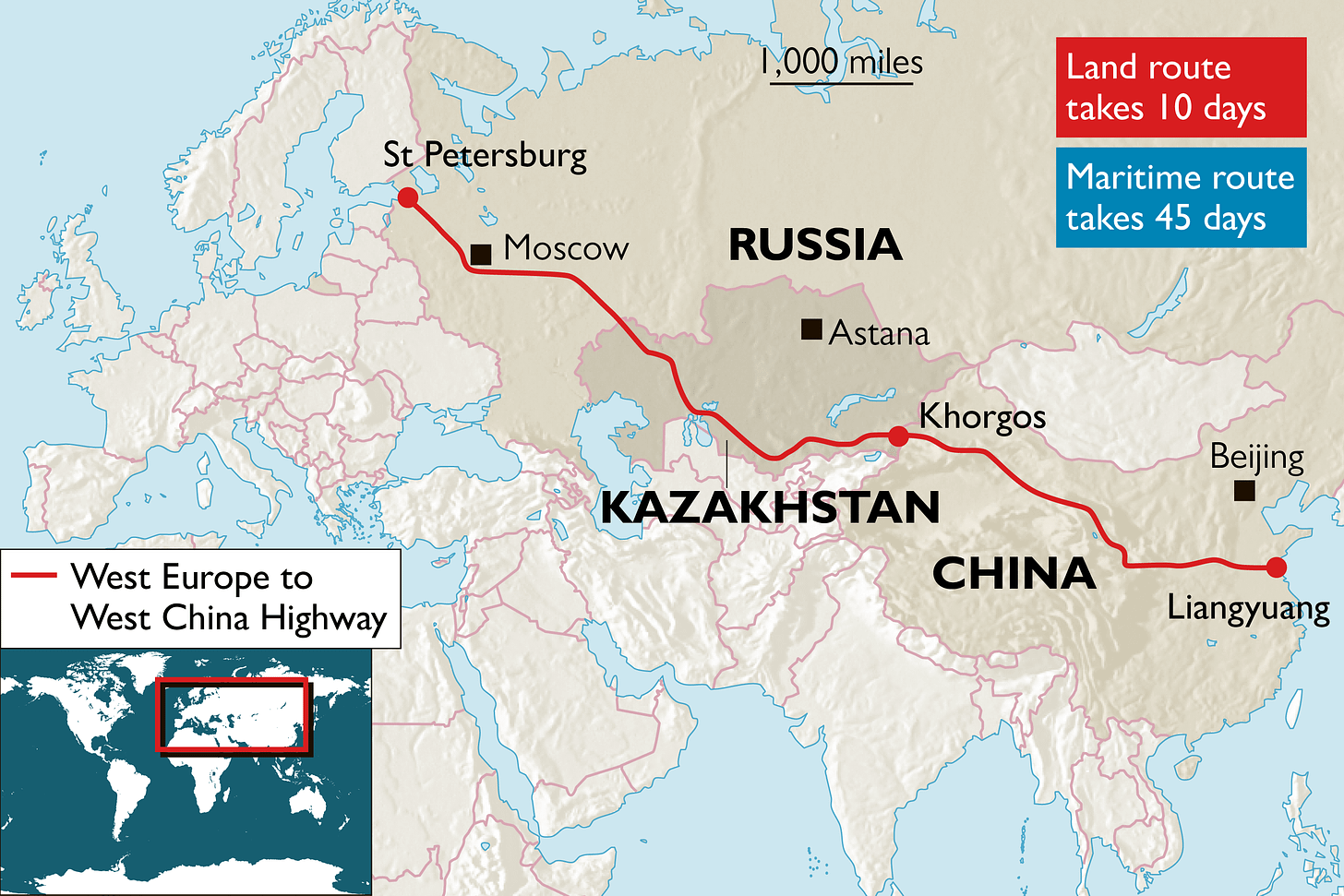 China completes new silk road to Europe | World | The Times