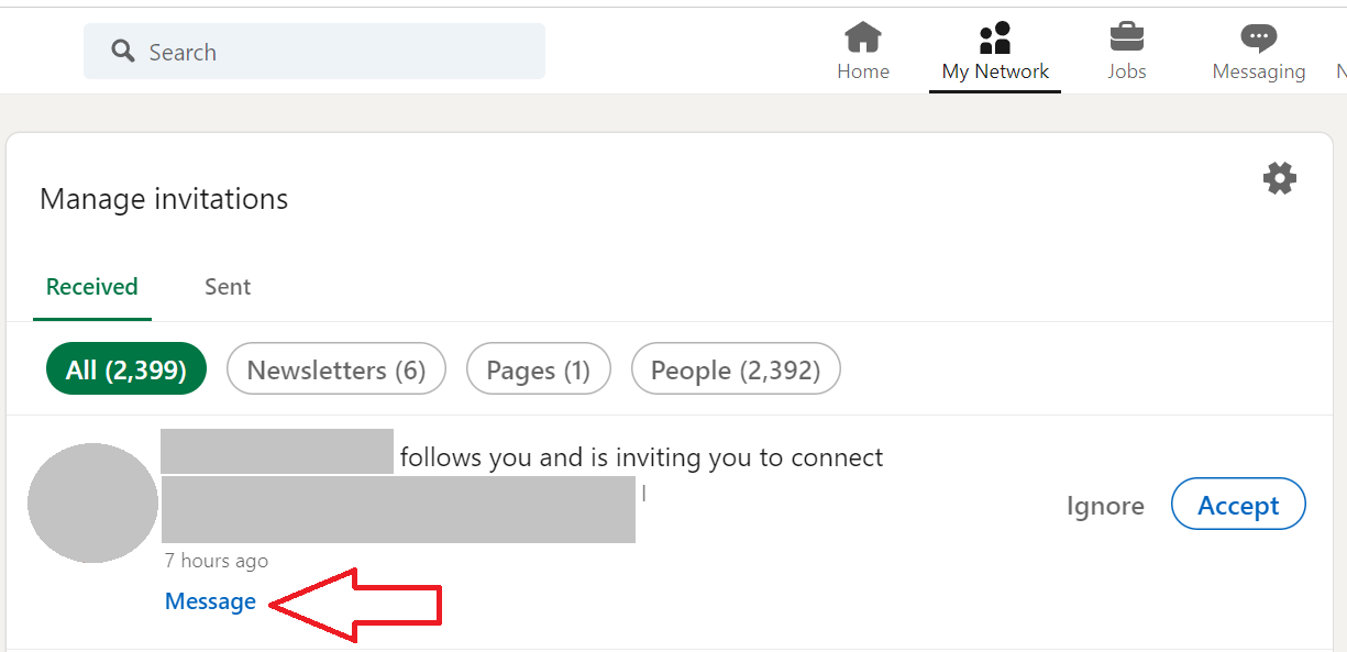 How to Reply to a LinkedIn Invitation Without Accepting