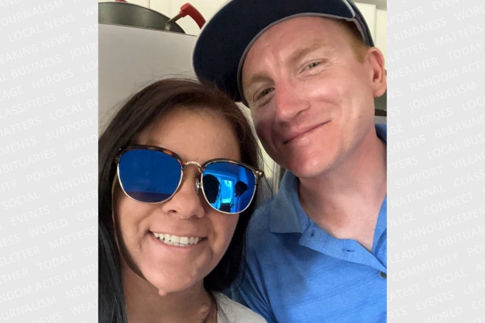 Amanda DeSantos and Mark Flegel in happier times. DeSantos died May 29 due to complications while giving birth to her first child.