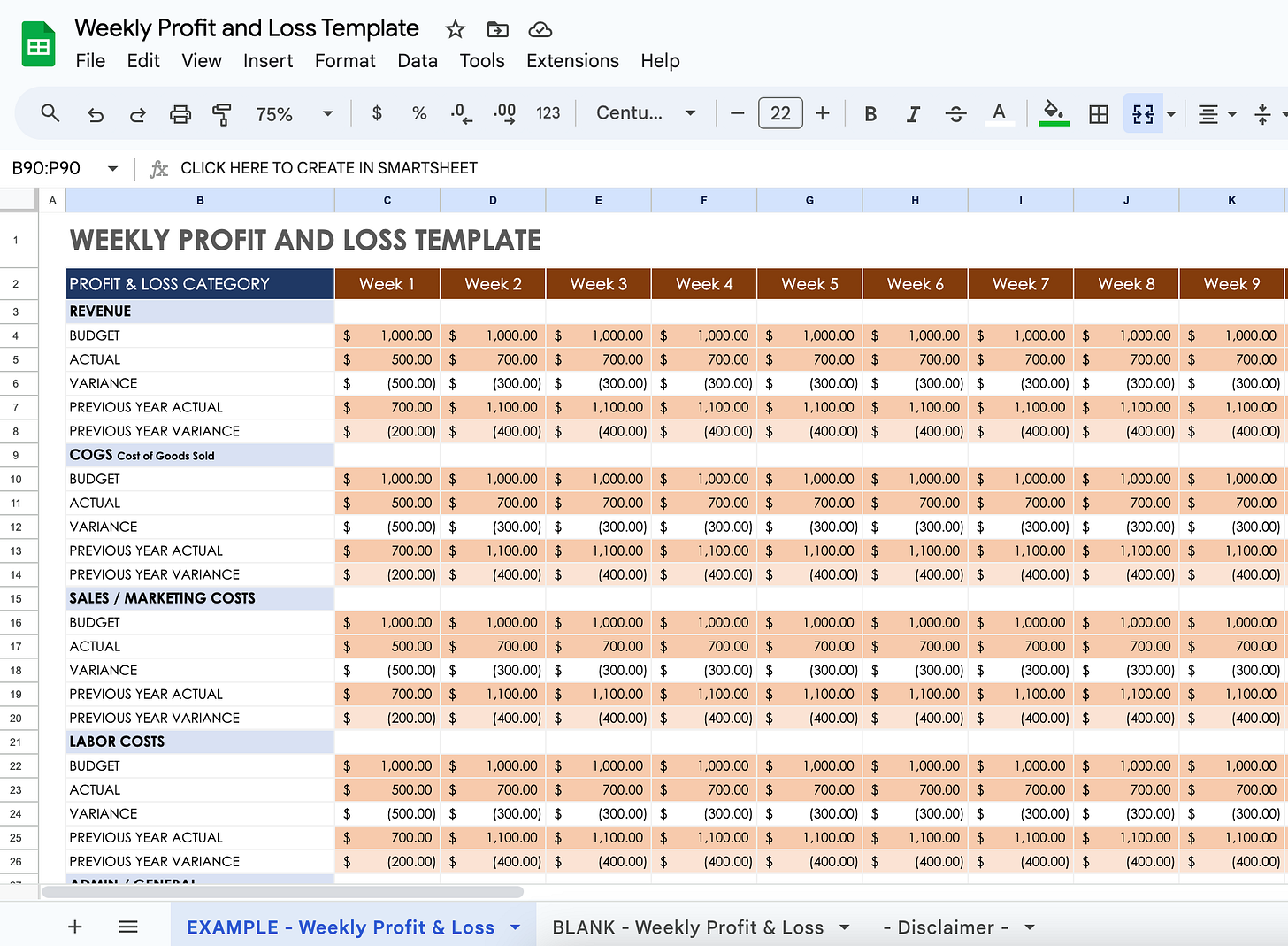 simple profit & loss templates | free p&l templates by... Your Ultimate Bundle of Profit & Loss Statement Templates 📊