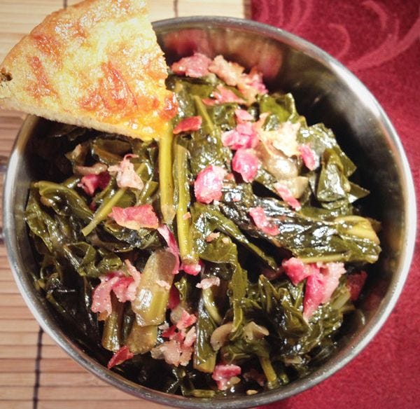 Y’all Are Eatin’ Collard Greens Up In Here; Or, Vegetables Are Better With Bacon