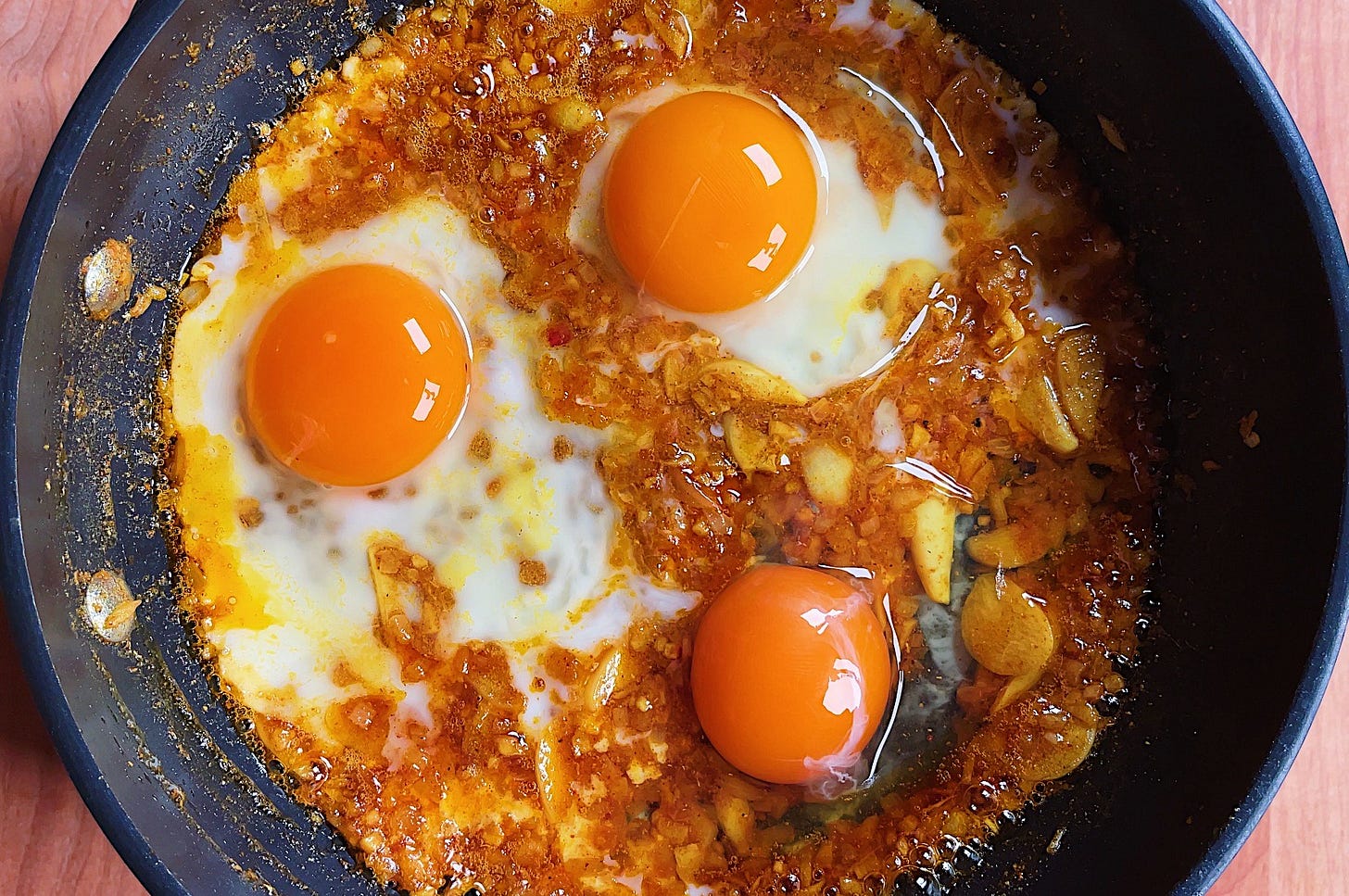 IndianInspired Masala Fried Eggs SCRAPS