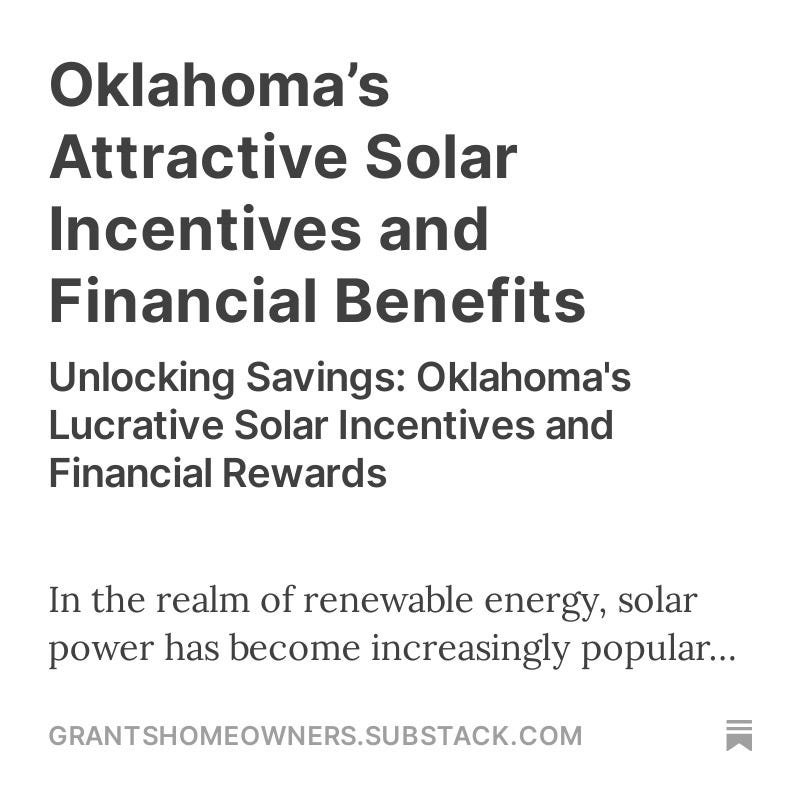 Oklahoma’s Attractive Solar Incentives and Financial Benefits