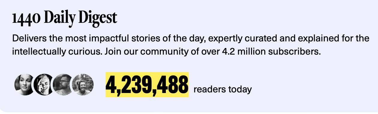 Critique of 1440 newsletter: Unbiased? Transparent?