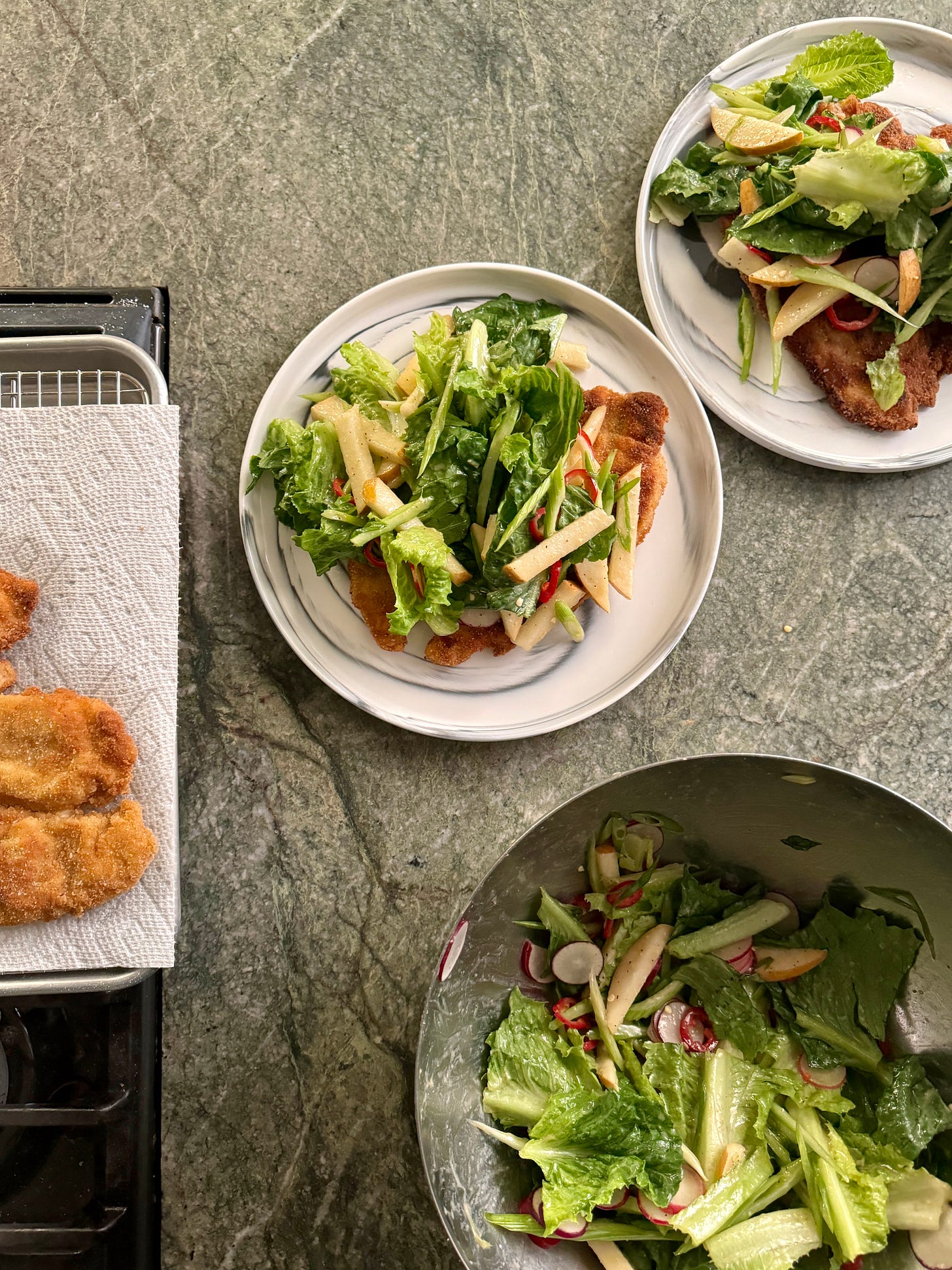 Crispy Chicken with Crunchy Salad by Sohla El Waylly