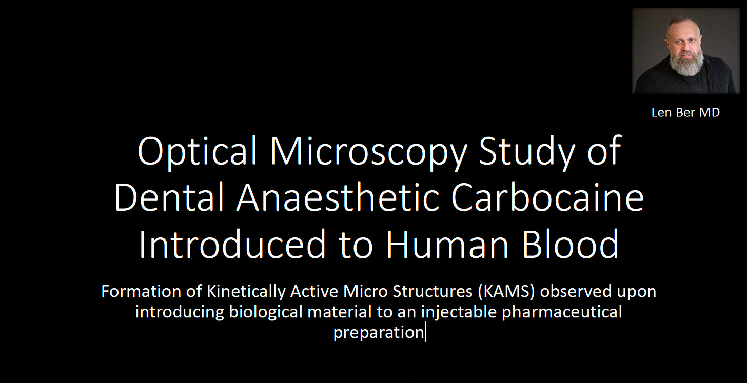 Study of Dental Anaesthetic Carbocaine Introduced to Human Blood