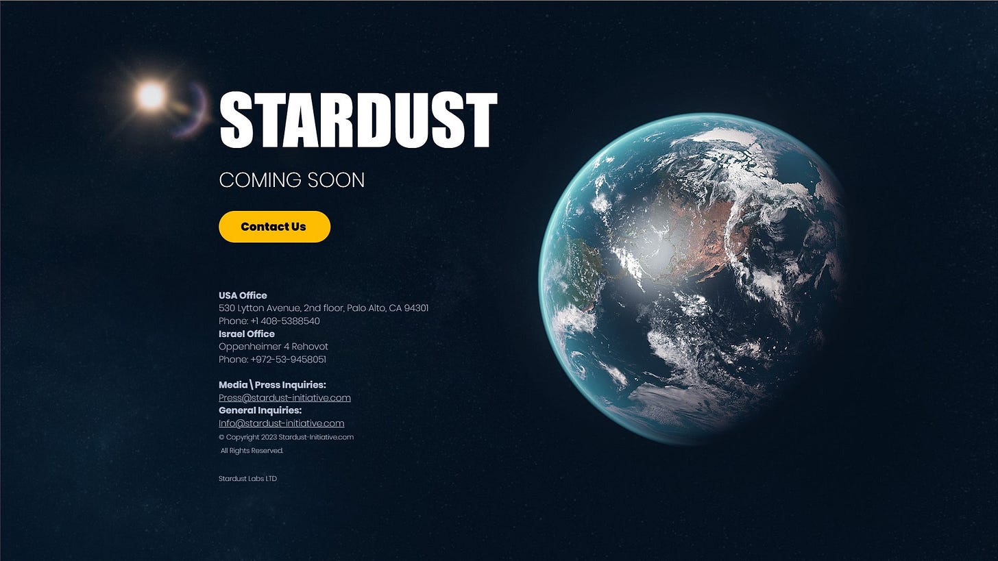 Israelsk Stardust Labs & Geoengineering GovernanceIsraeli Stardust Labs ...