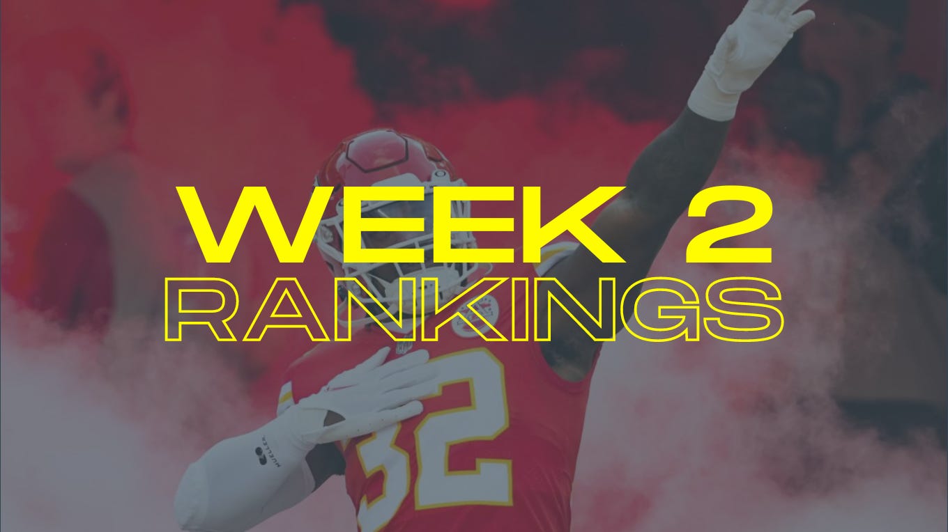 Week 2 IDP Rankings by Jase Abbey The IDP Show
