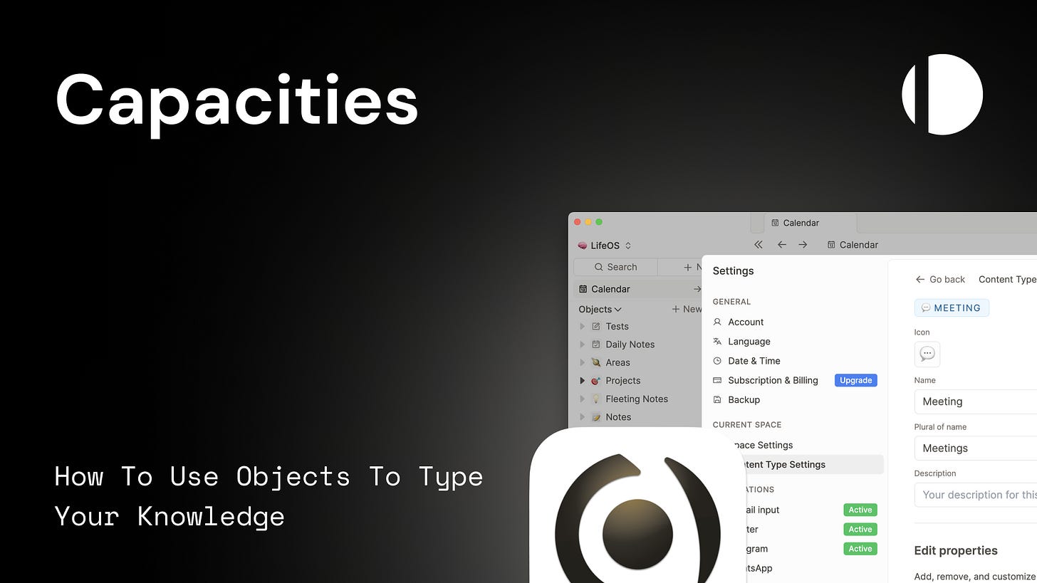 Capacities - How To Use Objects To Type Your Knowledge