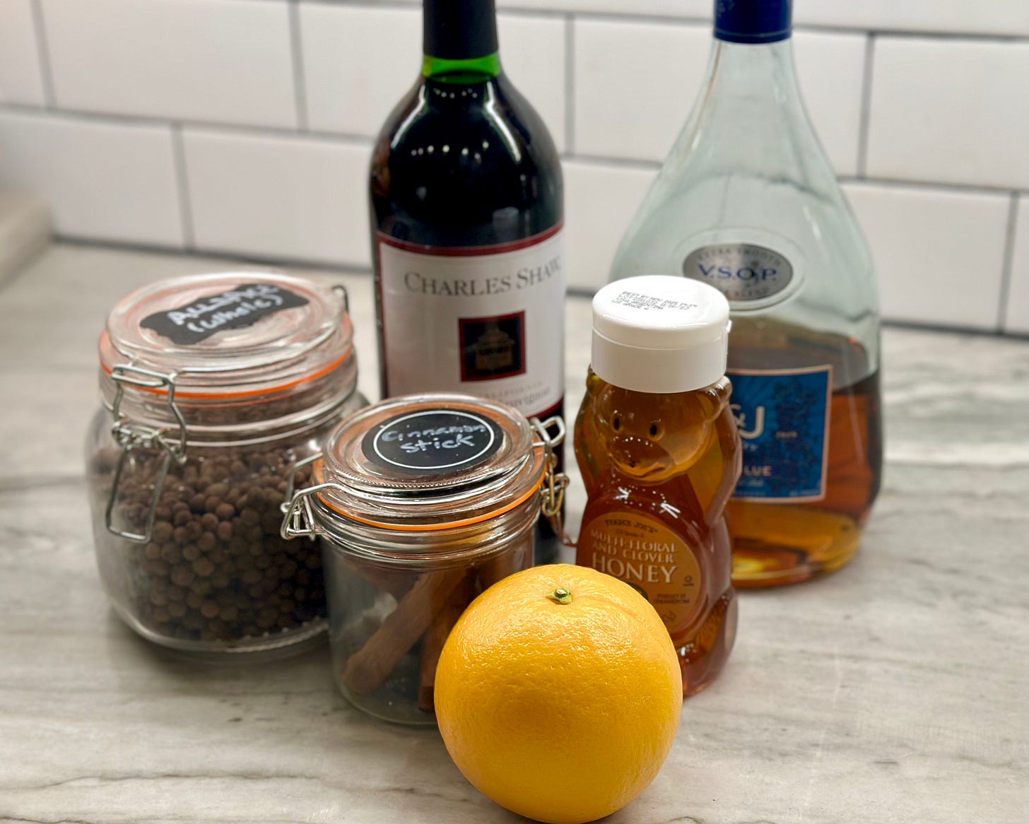 Mulled Wine With Brandy, Honey, and Spices