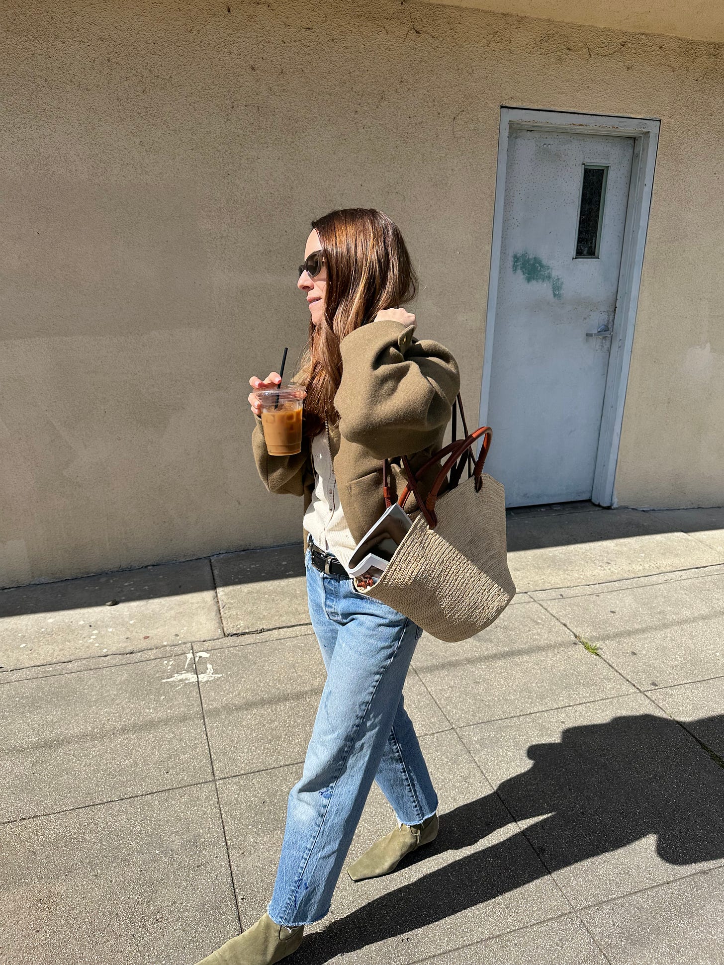 Sweater under jacket top
