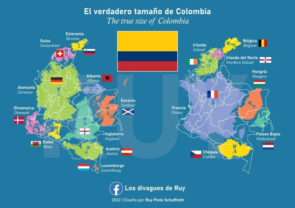 El verdadero tamaño de los países